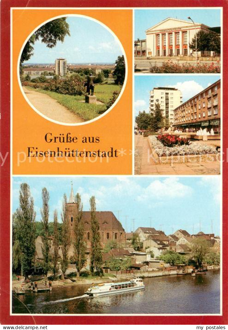 73653186 Eisenhuettenstadt Rosenhuegel Friedrich Wolf Theater Leninallee Blick Z - Eisenhuettenstadt