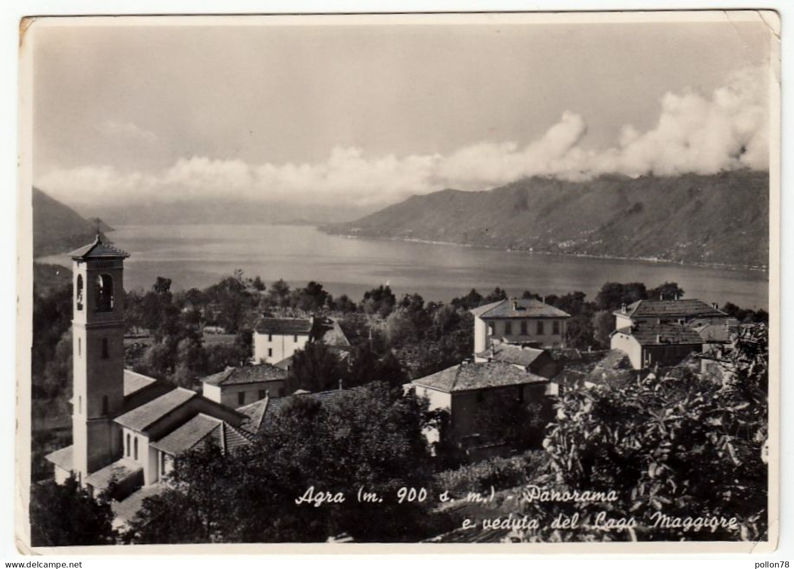 AGRA - PANORAMA E VEDUTA DEL LAGO MAGGIORE - LUINO - VARESE - Luino