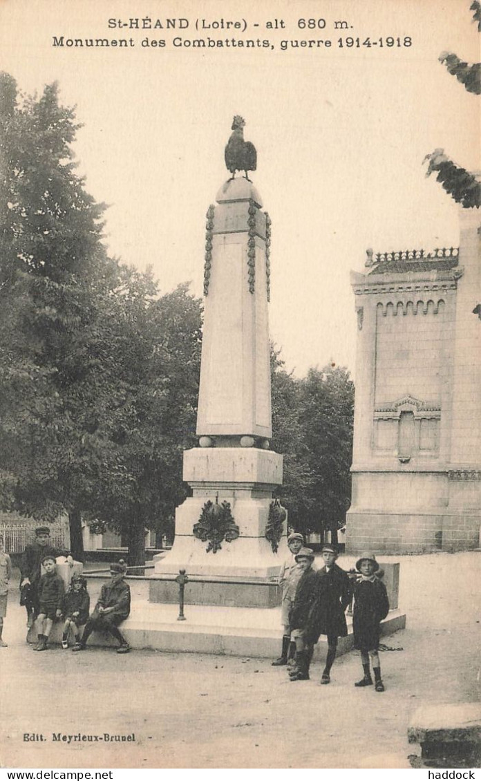 SAINT HEAND : MONUMENT DES COMBATTANTS - Otros & Sin Clasificación