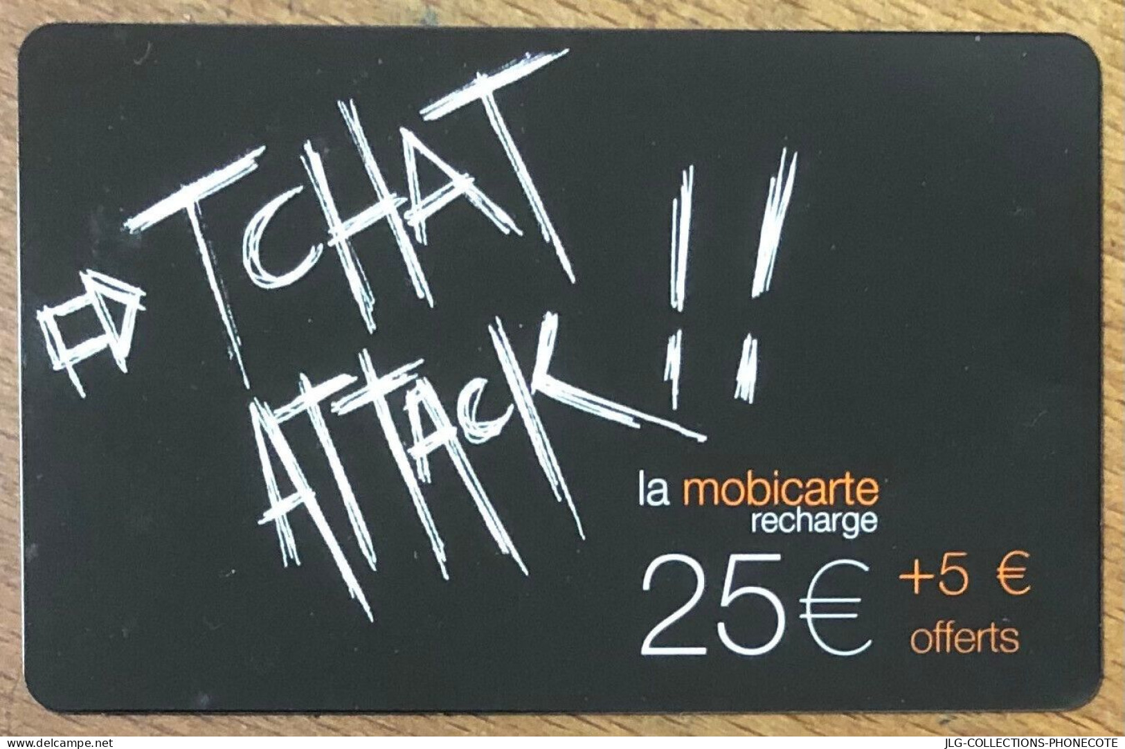 MOBICARTE ORANGE TCHAT ATTACK SPÉCIMEN MBC MOBI GSM SCHEDA PHONE CARD PREPAID PREPAYÉE CALLING CARD CARTE TELECARTE - Nachladekarten (Refill)