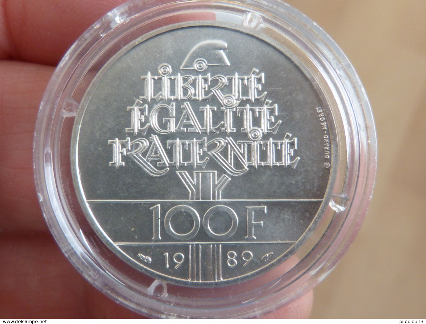 Essai De La 100 Francs Droits De L'Homme 1989 FDC - Essais, Piéforts, épreuves & Flans Brunis