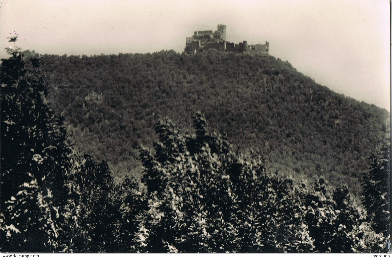 54941. Postal RIELLS (Gerona) 1967. Vista Desde Hostal Bell-Lloch Del Castell De MONSOLIU - Cartas & Documentos