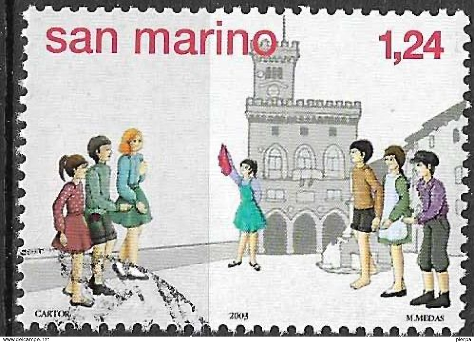 SAN MARINO - 2003 - GIOCHI INFANTILI - € 1,24 - USATO (YVERT 1910 - MICHEL 2117 - SS 1952) - Used Stamps