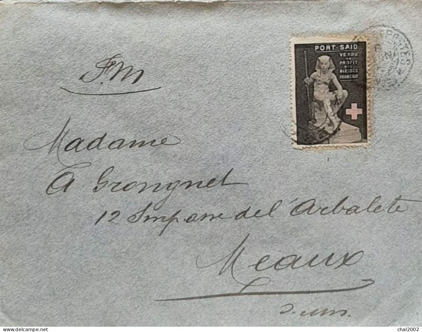 Lettre Trésor Et Postes Du 6 Janvier 1915 Secteur 3 Pour Meaux - Rotes Kreuz