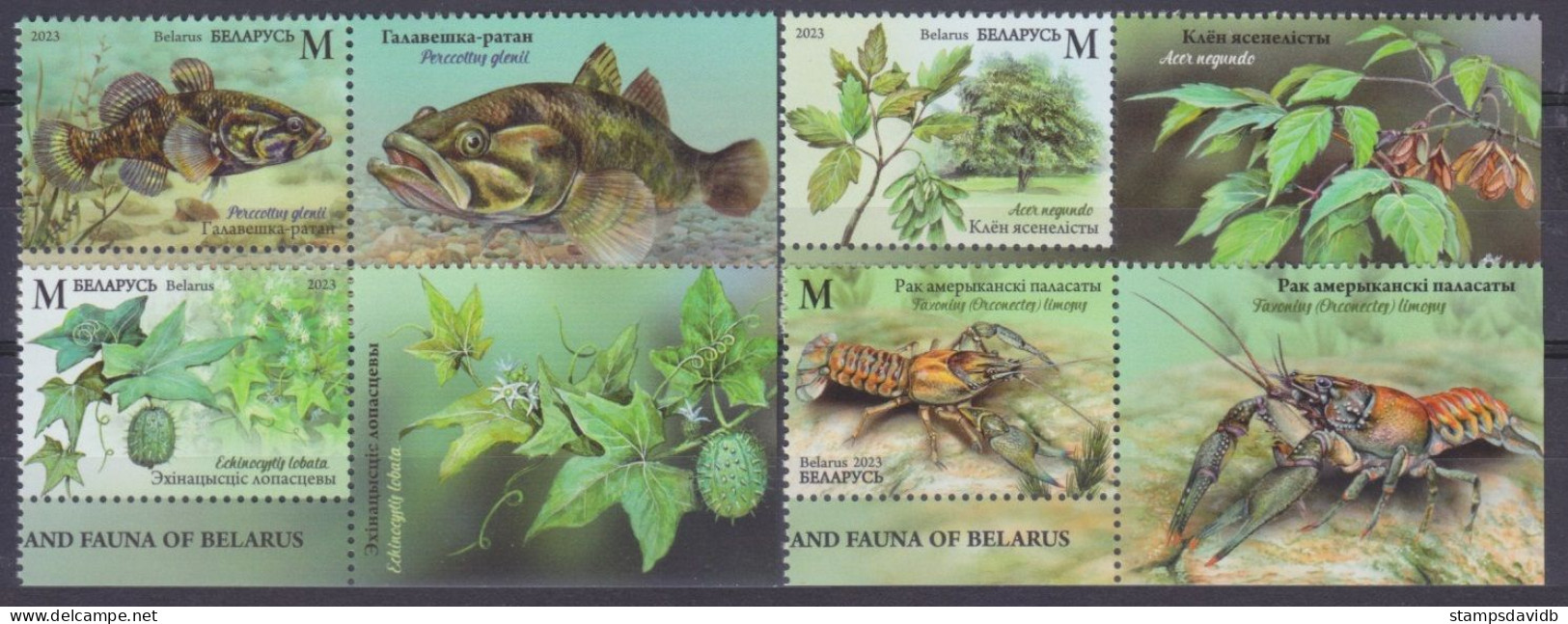 2023 Belarus 1498-1501+Tab Flora And Fauna Of Belarus 12,60 € - Maritiem Leven