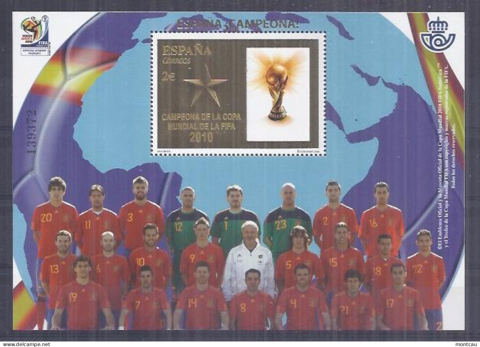 Spain 2010. Copa Mundial Futbol. Ed 4608 (**) - Unused Stamps