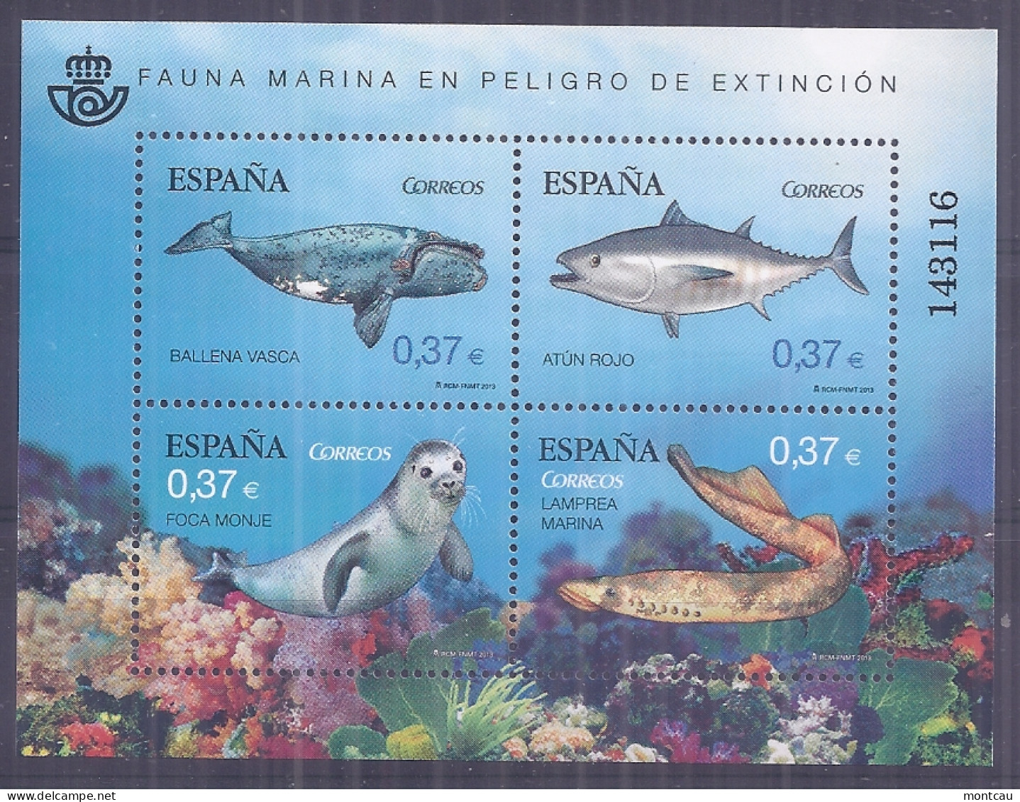 Spain 2013. Fauna Marina. Ed:4799 (**) - Neufs