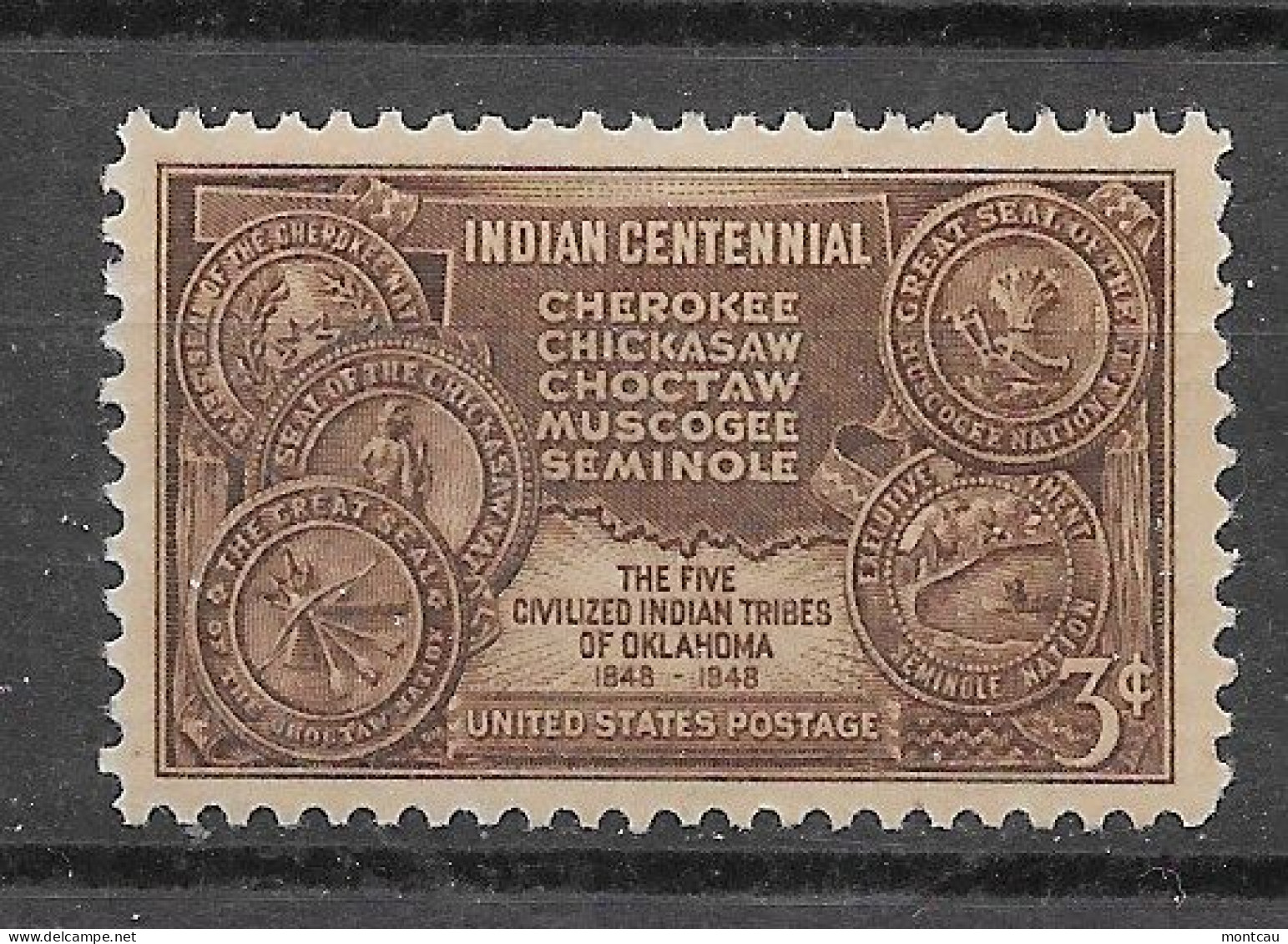 USA 1948.  Oklahoma Sc 972  (**) - Unused Stamps