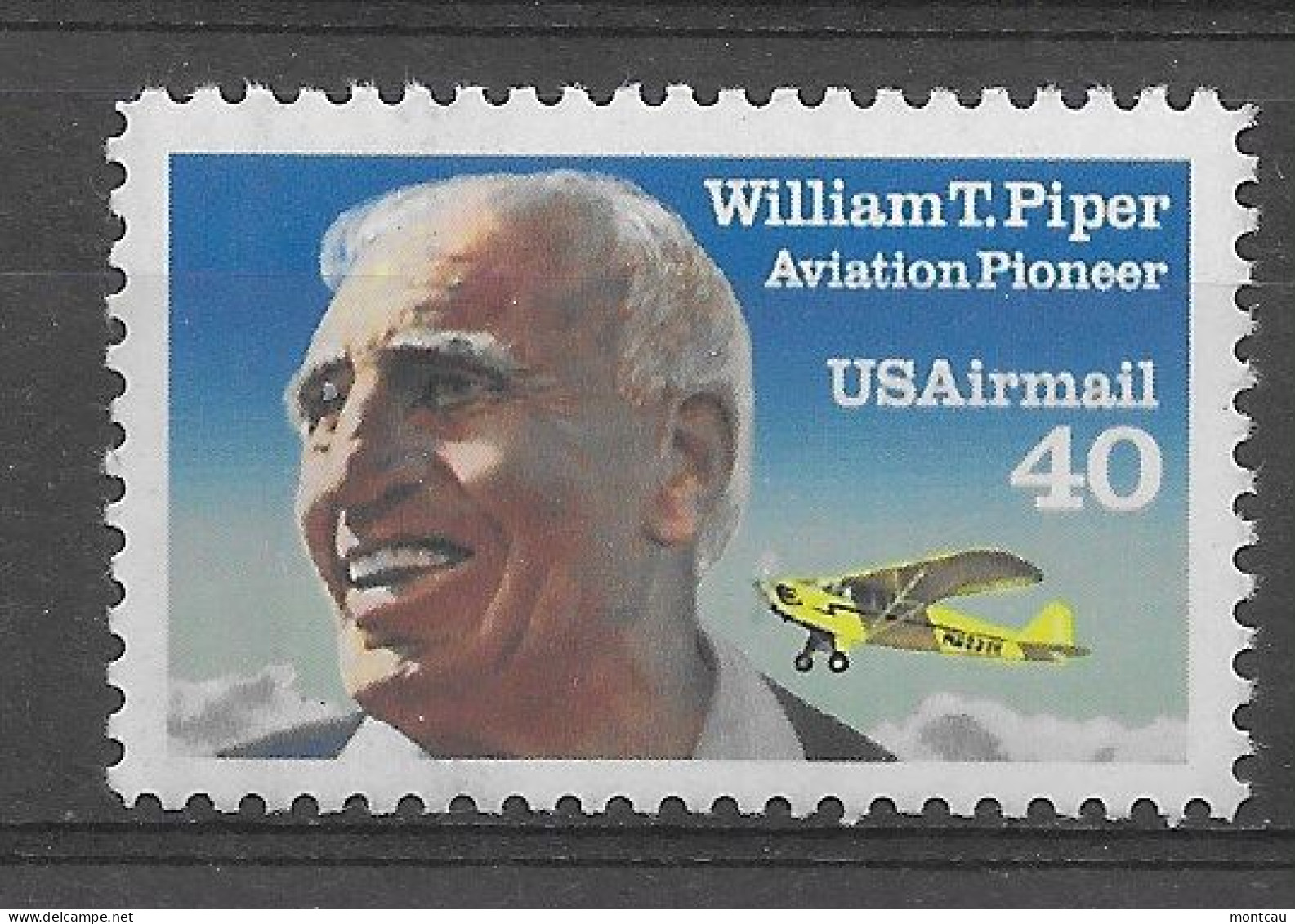 USA 1991.  Piper Sc C129  (**) - 3b. 1961-... Unused