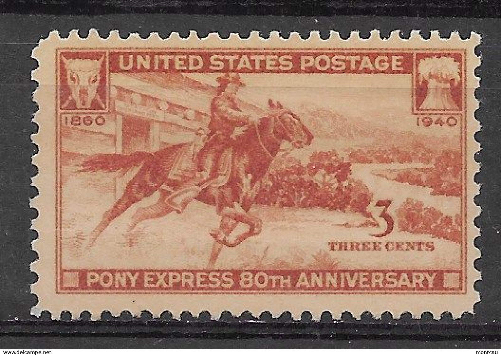 USA 1940.  Pony Express Sc 894  (**) - Neufs