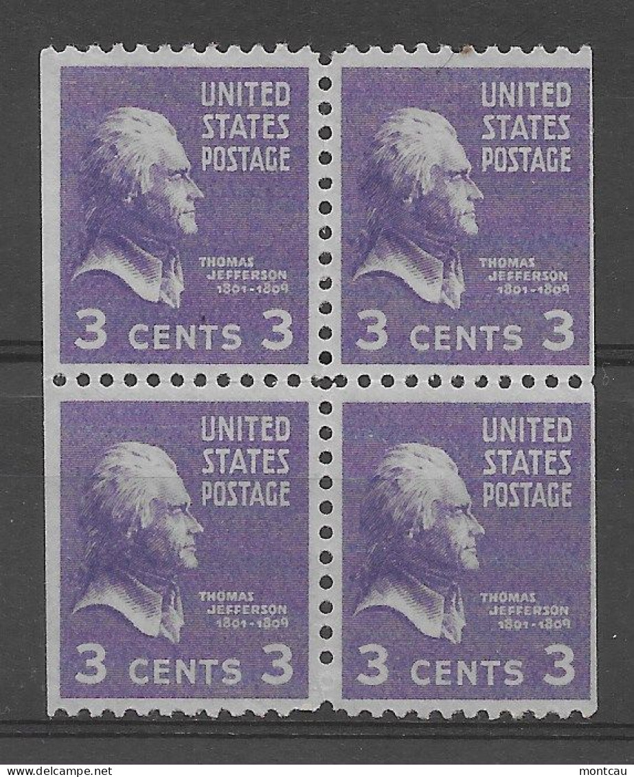 USA 1937.  Jefferson Sc 807  (**) - Ongebruikt