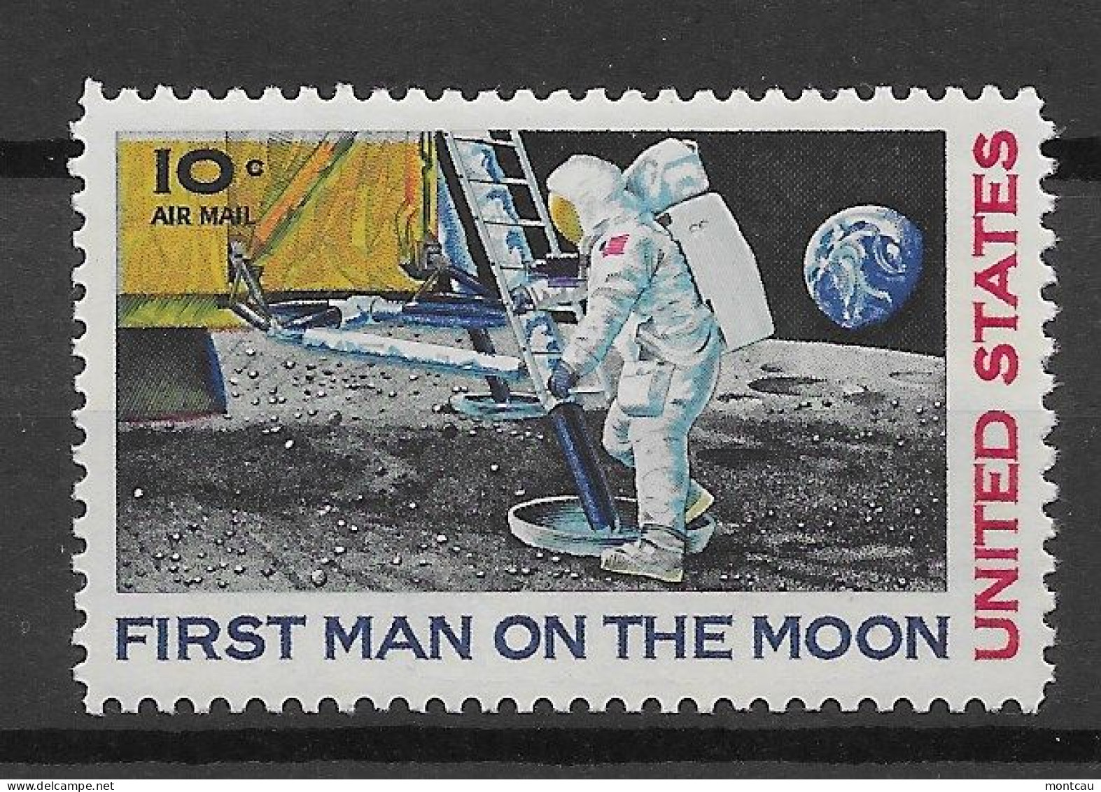 USA 1969.  1st Man On The Moon Sc C76  (**) - 3b. 1961-... Ungebraucht