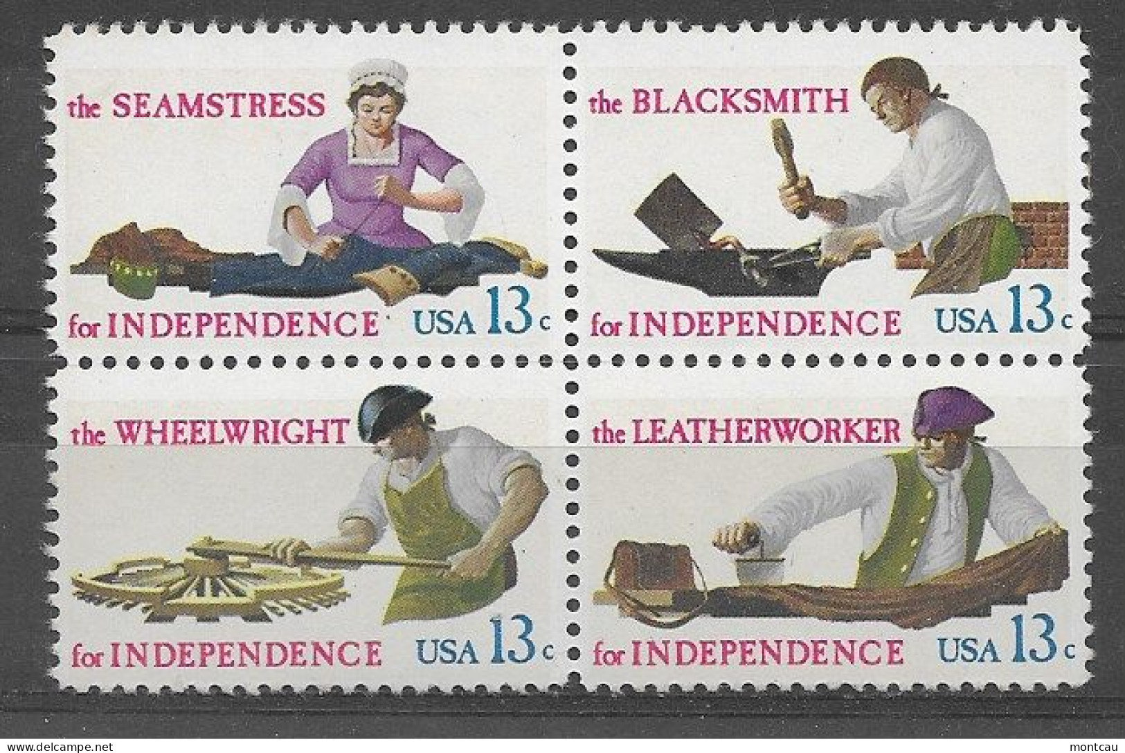 USA 1977.  Independencia Sc 1717-20  (**) - Unused Stamps