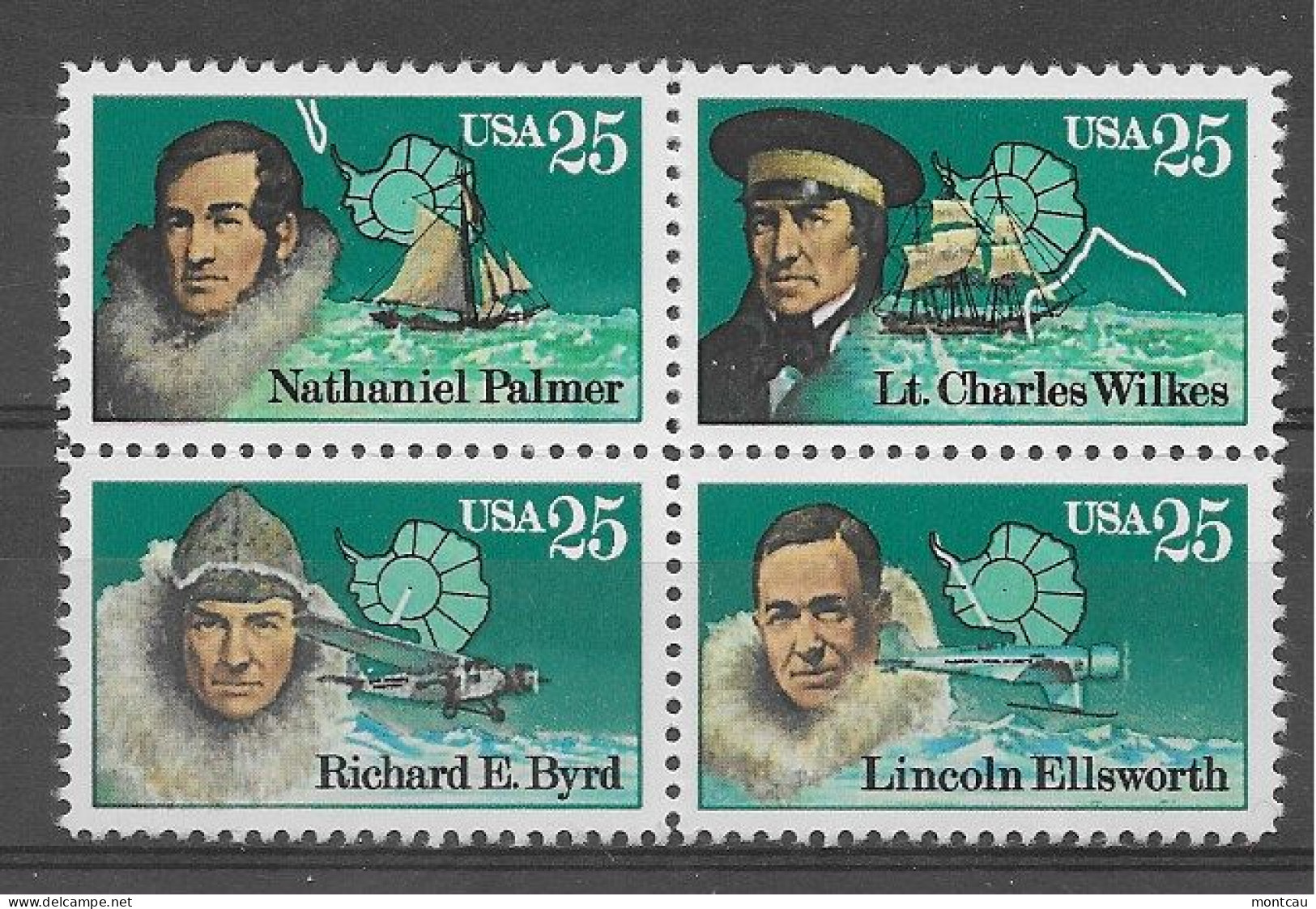 USA 1988.  Exploradores Sc 2386-89  (**) - Unused Stamps