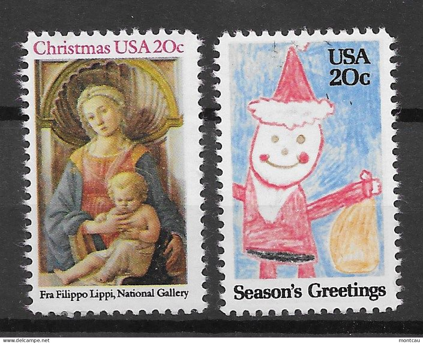 USA 1984.  Navidad Sc 2107-08  (**) - Unused Stamps