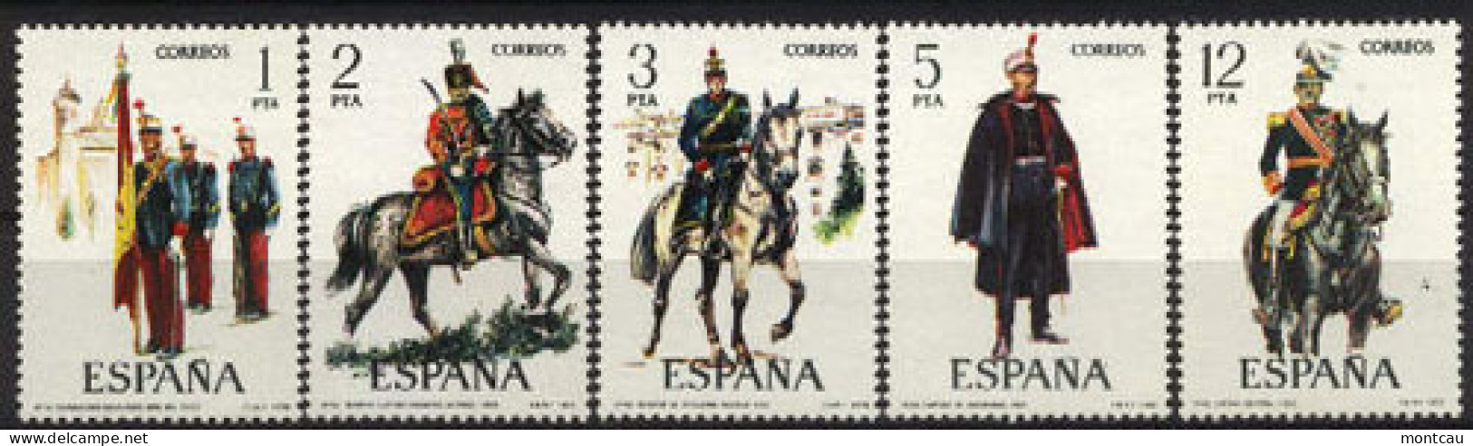 Spain 1978. Uniformes G9 Ed 2451-55 (**) - Militaria