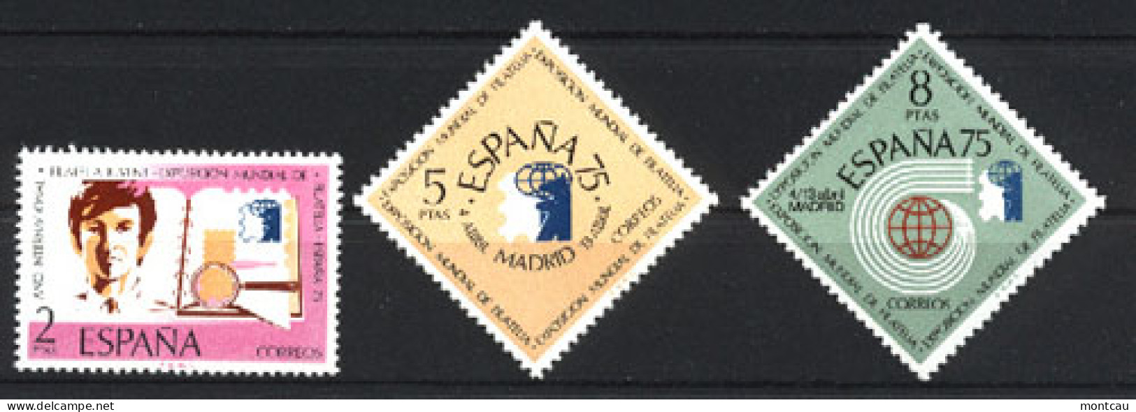 Spain 1974 - Expo Filatelia Ed 2174-76 (**) - Esposizioni Filateliche
