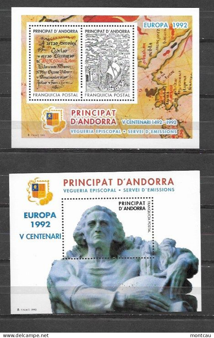 Andorra - 1992 - Vegueria Episcopal Europa - Episcopal Viguerie