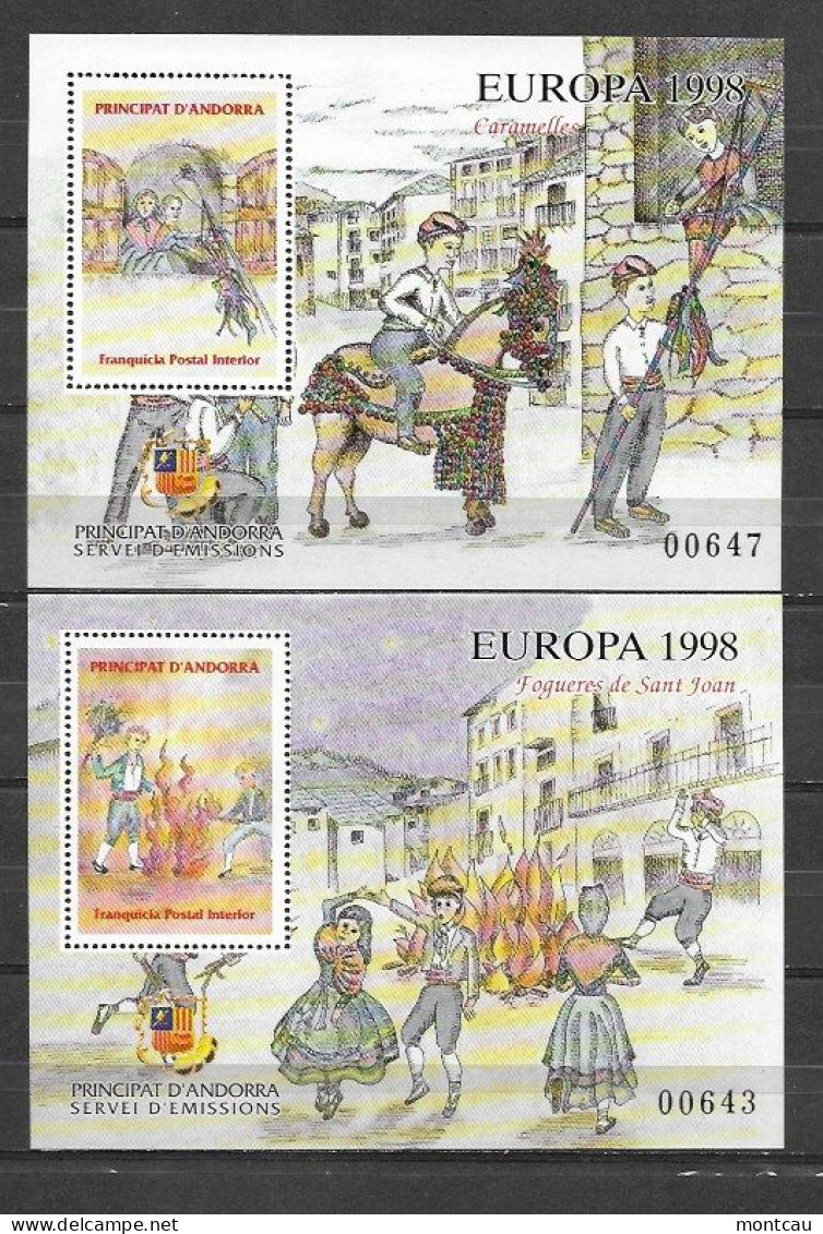 Andorra - 1998 - Vegueria Episcopal Europa - Bischöfliche Viguerie
