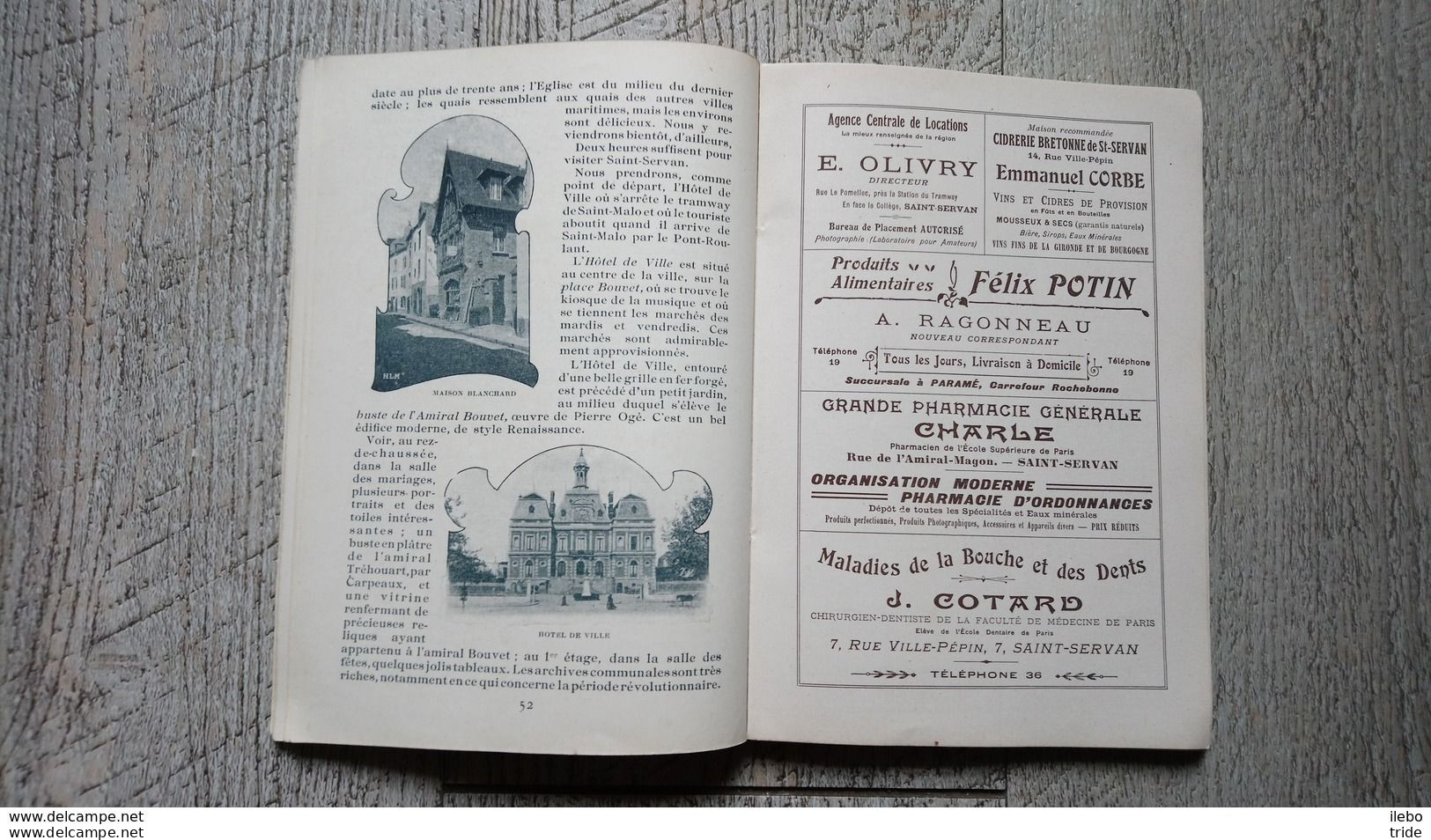 Guide Illustré La Côte D'émeraude Cartes Cyclistes 1909 Boivin Renseignements Pratiques Historiques Saint Malo Paramé - Tourism Brochures