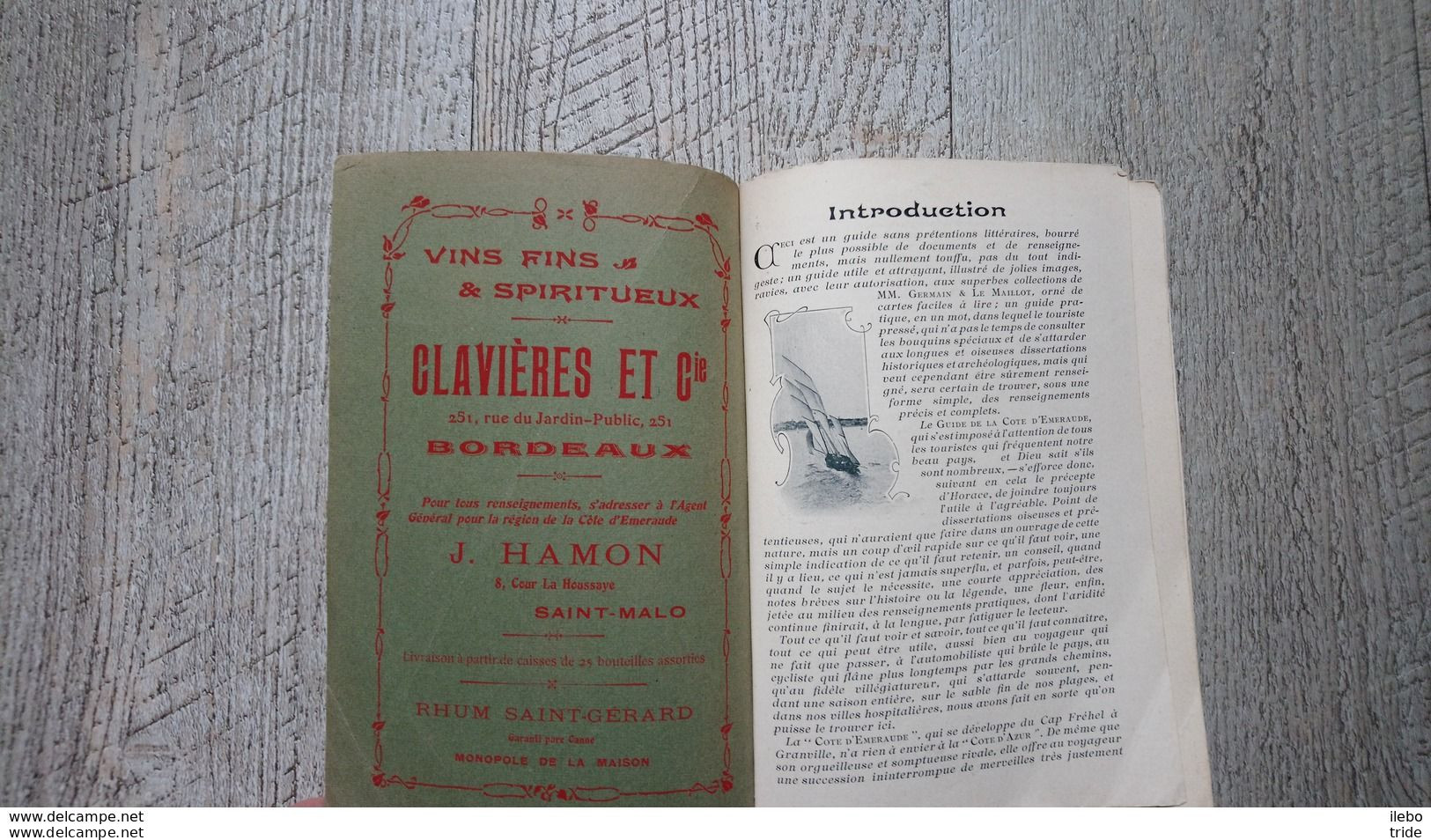 Guide Illustré La Côte D'émeraude Cartes Cyclistes 1909 Boivin Renseignements Pratiques Historiques Saint Malo Paramé - Tourism Brochures