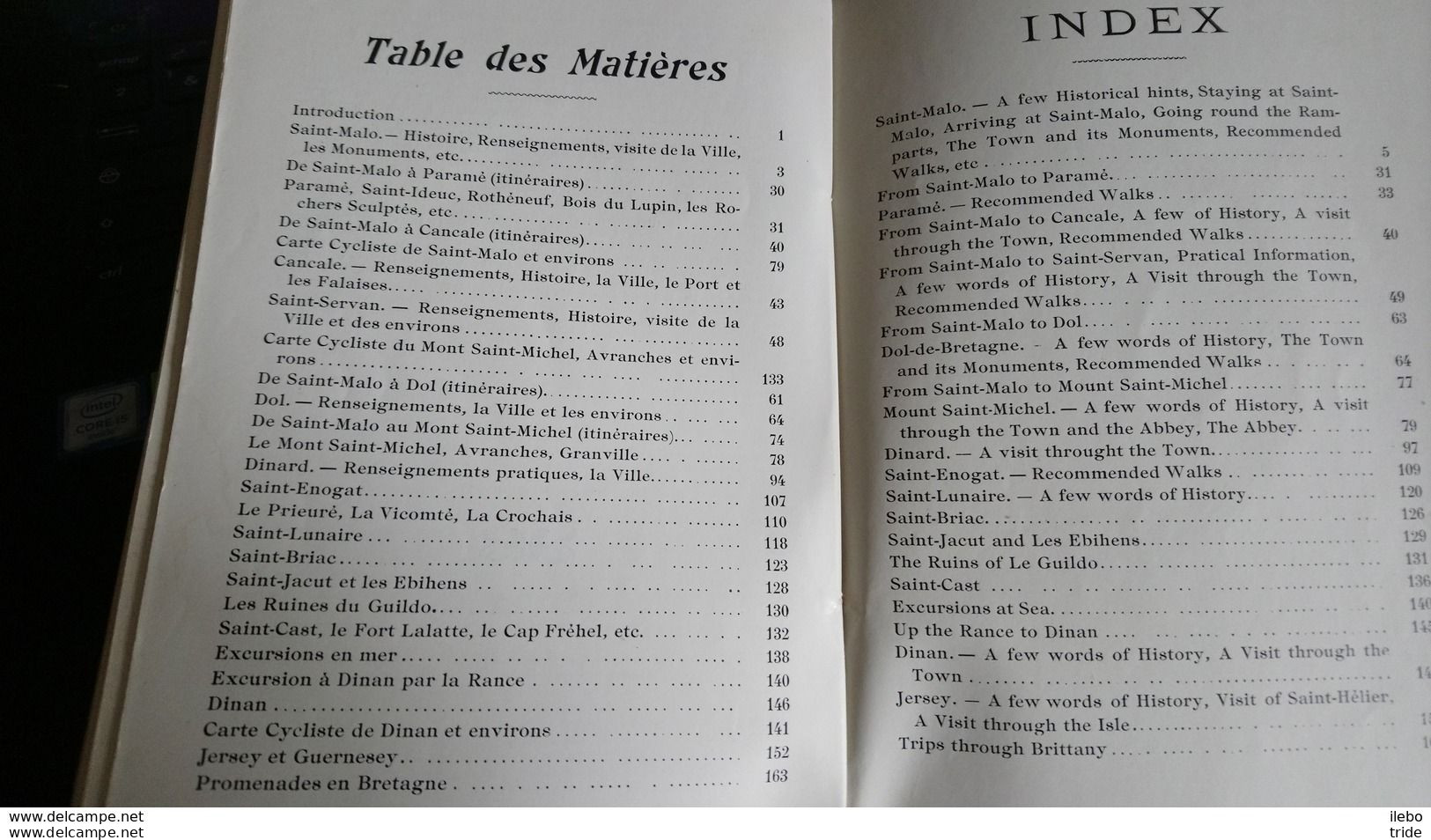 Guide Illustré La Côte D'émeraude Cartes Cyclistes 1909 Boivin Renseignements Pratiques Historiques Saint Malo Paramé - Reiseprospekte