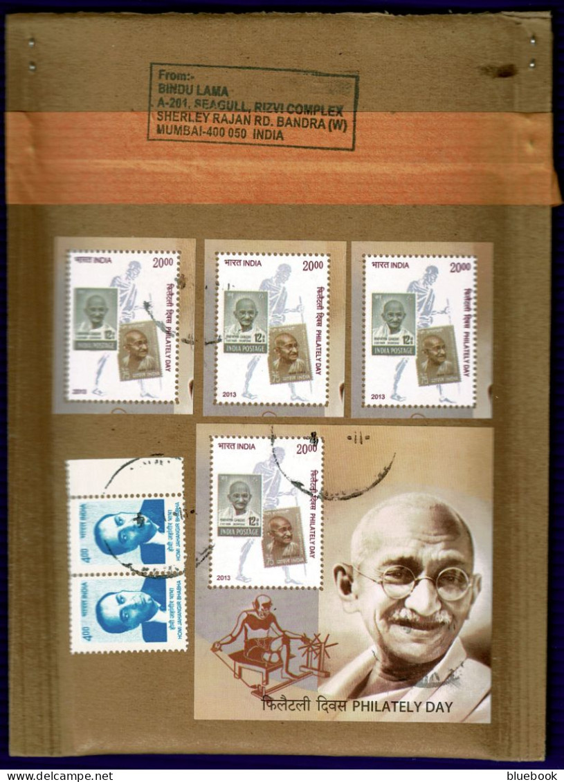 Ref 1648 - 2013 Packet - India To Hong Kong - 88r Rate With Gandhi Stamps - Brieven En Documenten