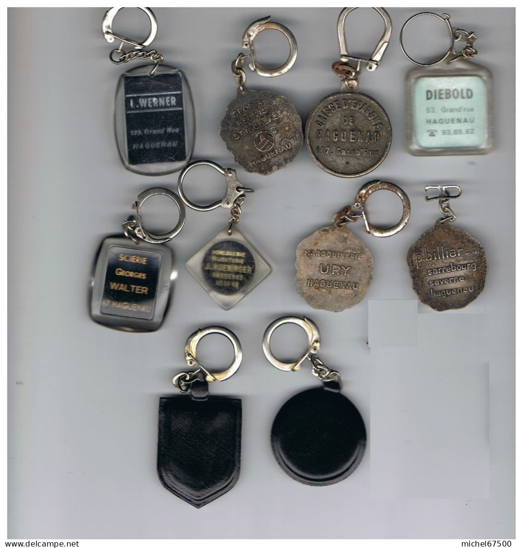 11 PORTE-CLEFS DE HAGUENAU - Key-rings