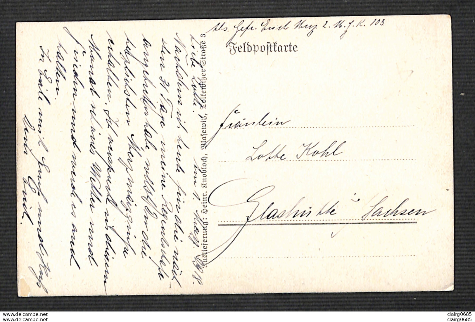 MILITARIA - GUERRE 14-18 - Allemagne -Route Après Bombardement - Feldpostkarte Nr 304 -Verlag Knobloch, Blasewitz - 1918 - Weltkrieg 1914-18