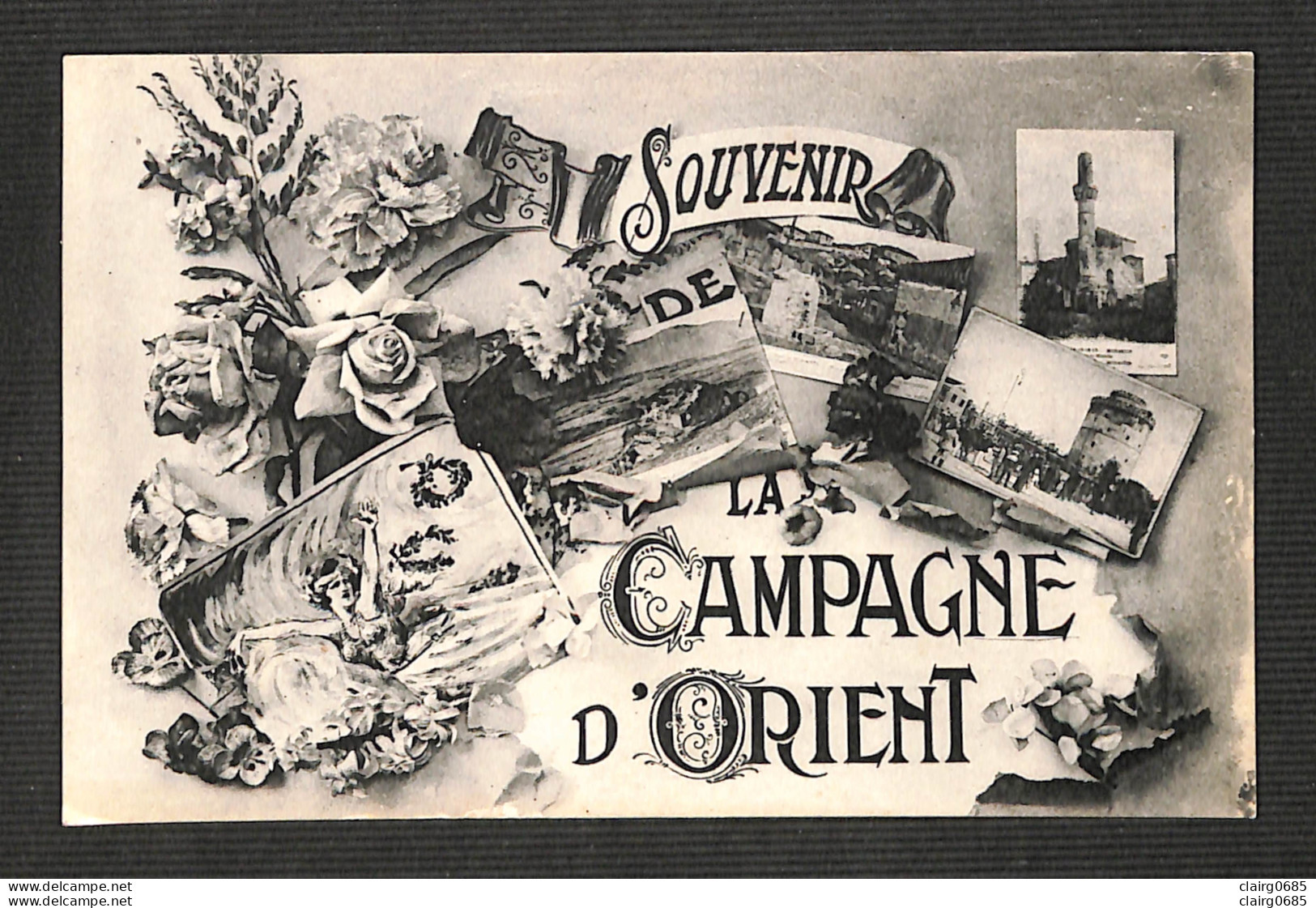 MILITARIA - GUERRE 14-18 - SOUVENIR DE LA CAMPAGNE D'ORIENT - PUB JAVEL COTELLE-CROIX - Weltkrieg 1914-18