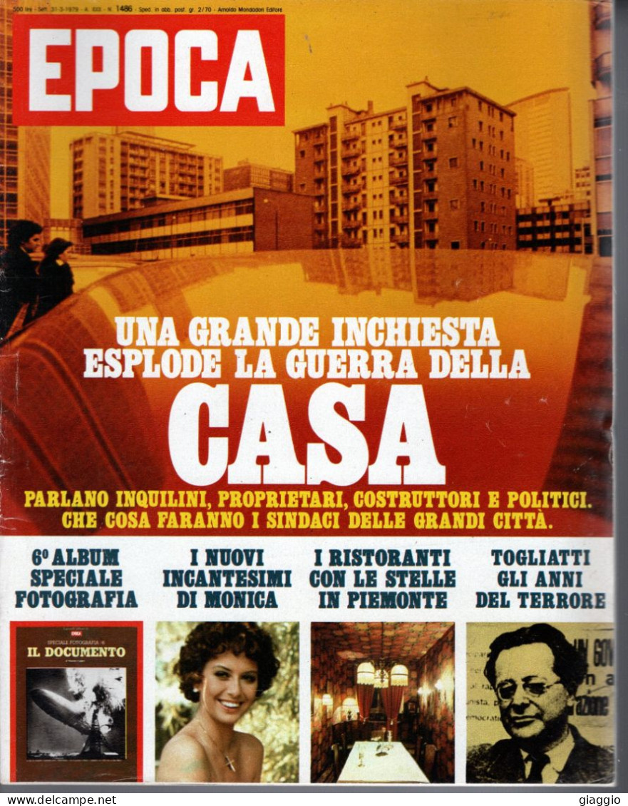 °°° RIVISTA EPOCA N° 1486 DEL 31 MARZO 1979 °°° - Andere & Zonder Classificatie