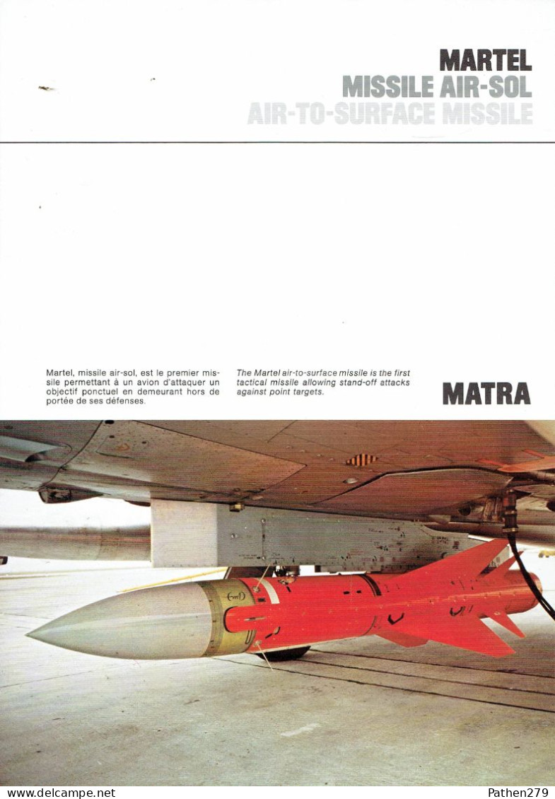 Lot De Documentations Sur Les Missiles Matra - 550 Magic - Otomat - SATCP - Martel - Otros & Sin Clasificación