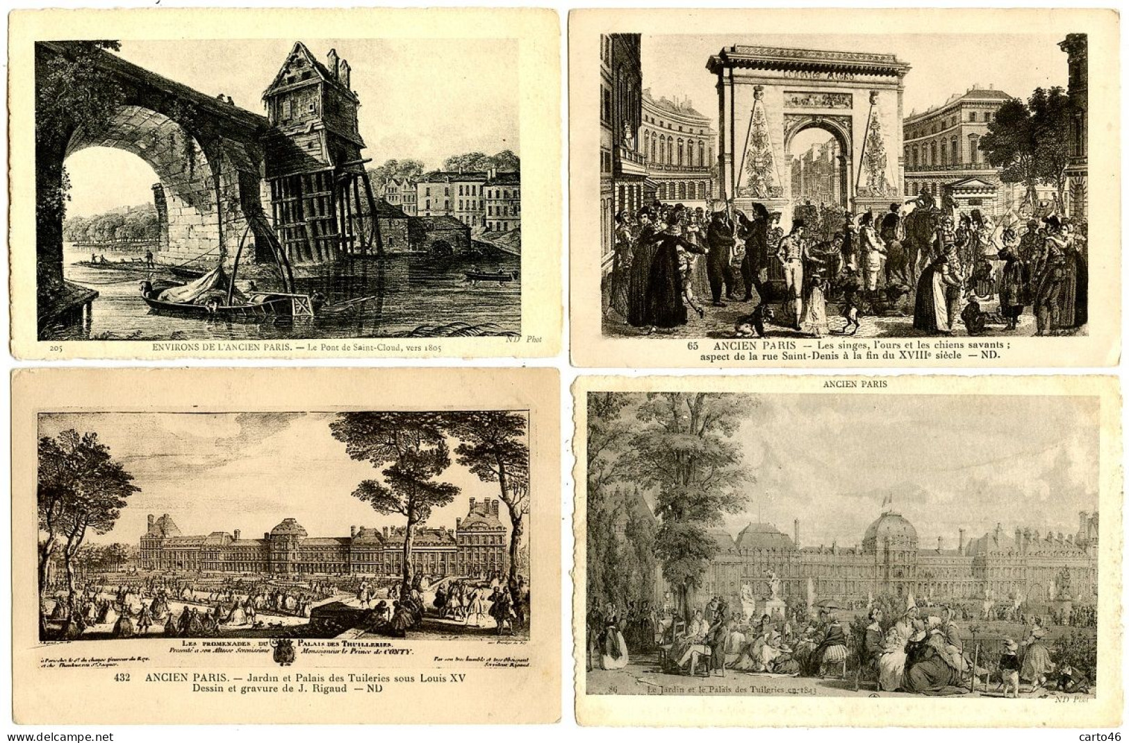 Ancien Paris - 20 Cartes Différentes  - Voir Scans - Lots, Séries, Collections