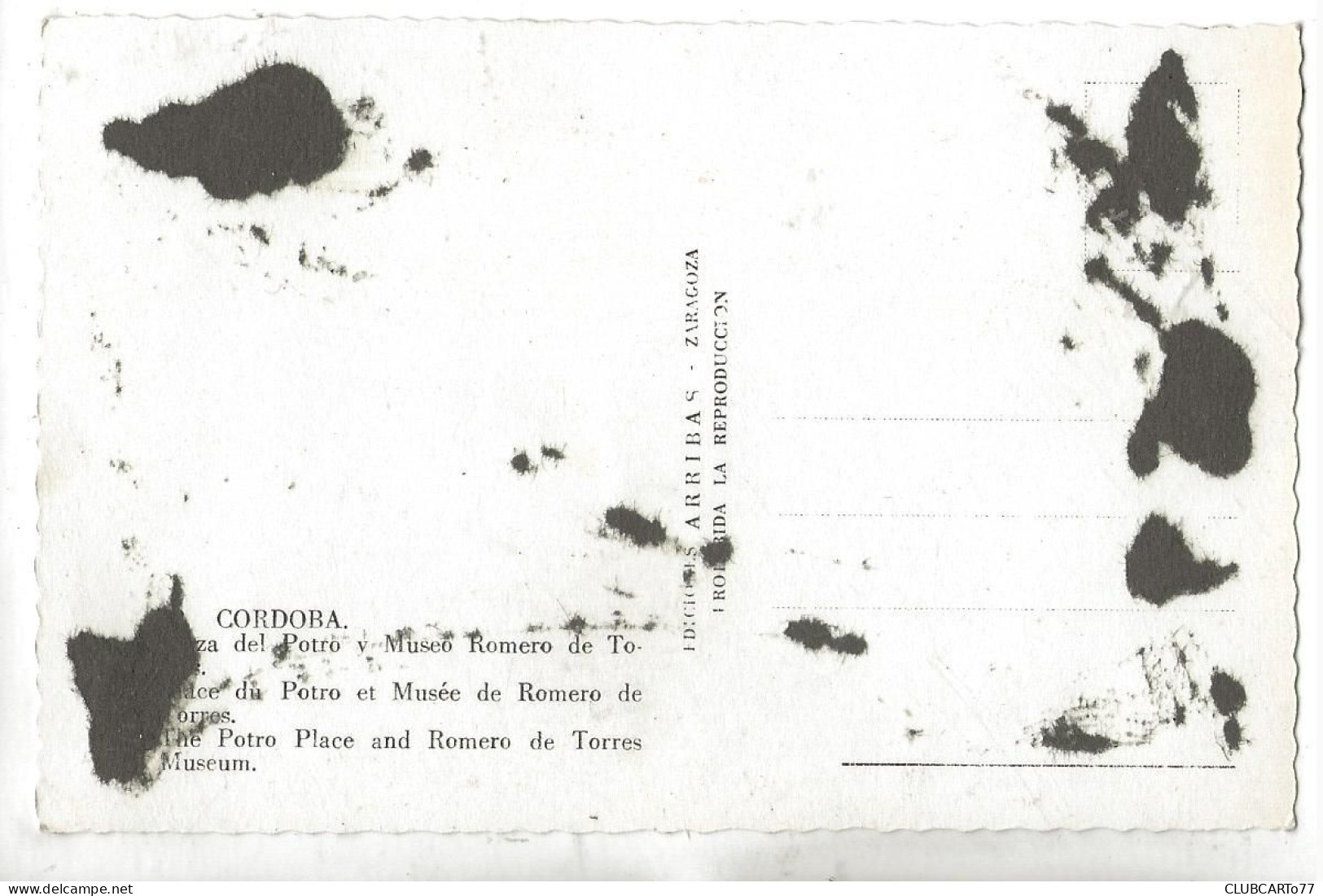 Cordoba Ou Cordoue (Espagne, Andalousie) : Plazza Del Porto Museo Roméro En 1950 (animado) ETAT PF. - Córdoba