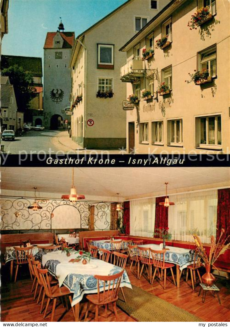 73653040 Isny Allgaeu Gasthof Krone Gaststube Isny Allgaeu - Altri & Non Classificati