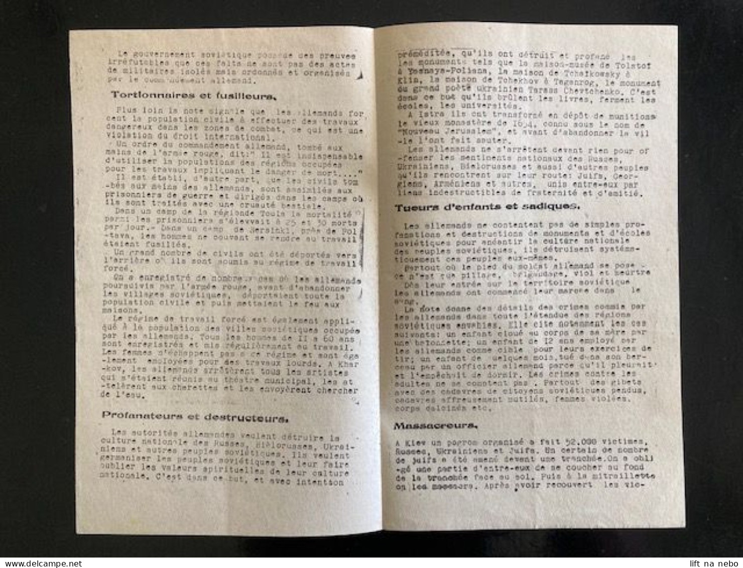 Tract Presse Clandestine Résistance Belge WWII WW2 'Un Terrible Acte D'accusation!' 4 Pages - Documentos