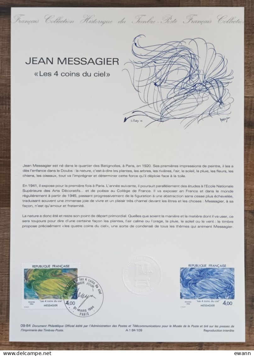 COLLECTION HISTORIQUE - YT N°2300 - JEAN MESSAGIER - 1984 - 1980-1989