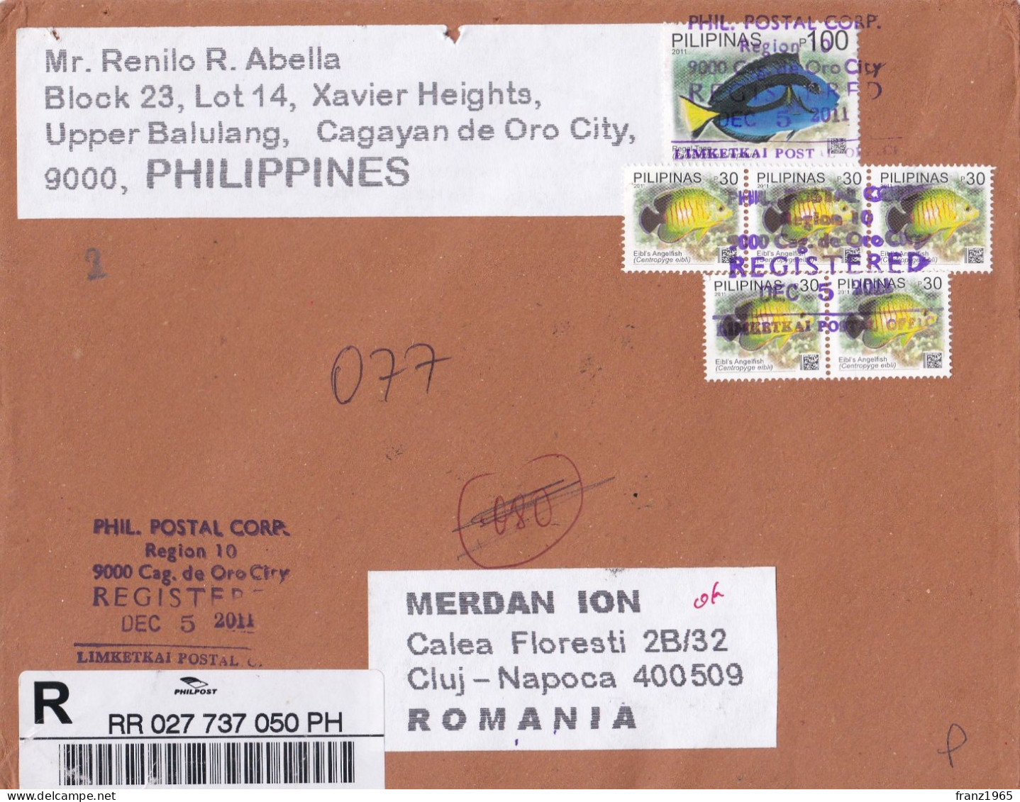 From Philippines To Romania - 2011 - Filipinas