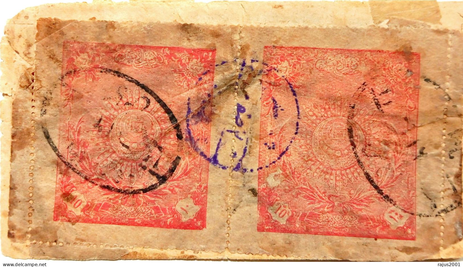Royal Star Order Of Independence 2X 10pa Rose SC # 214 Very Scarce Afghanistan Postal History Cover 1920 Rare Egg Cancel - Afghanistan