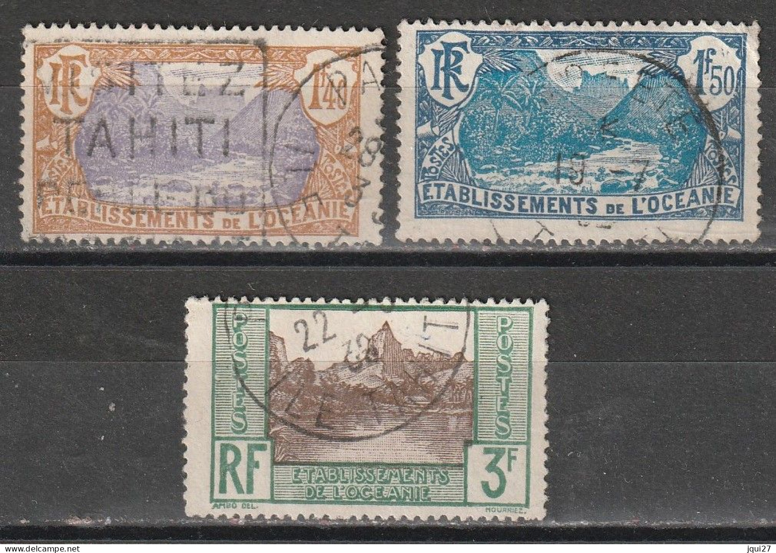 Océanie N° 74, 75, 76 - Used Stamps
