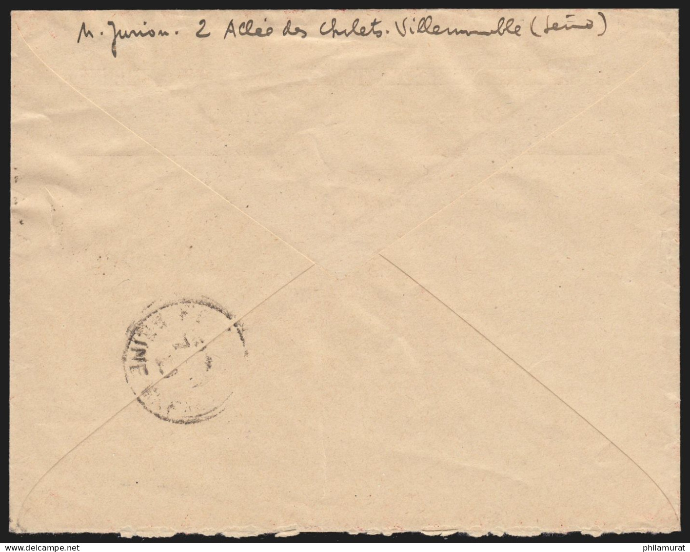 Poste Aérienne N°6c, Perforé E.I.P.A.30 Oblitéré 1er Jour S/lettre - Certificat - 1927-1959 Ungebraucht