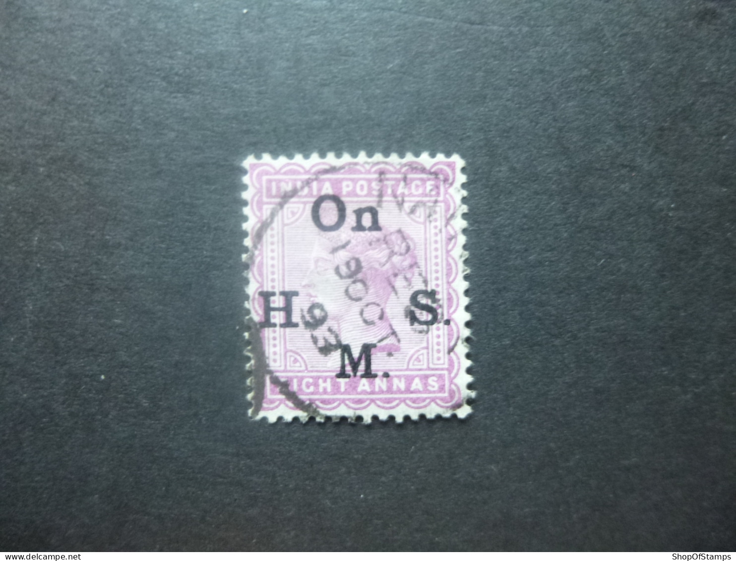 INDIA SG O035 ON H M S POSTMARL 1893 - Altri & Non Classificati