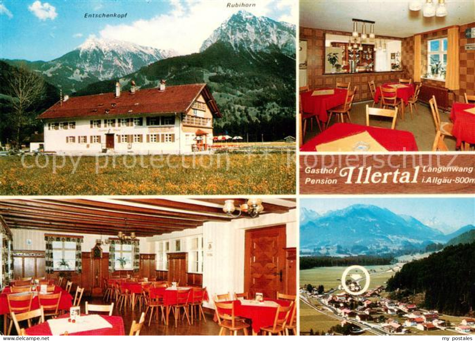 73652903 Langenwang Fischen Gasthof Pension Illertal Gastraum Allgaeuer Alpen Fl - Fischen