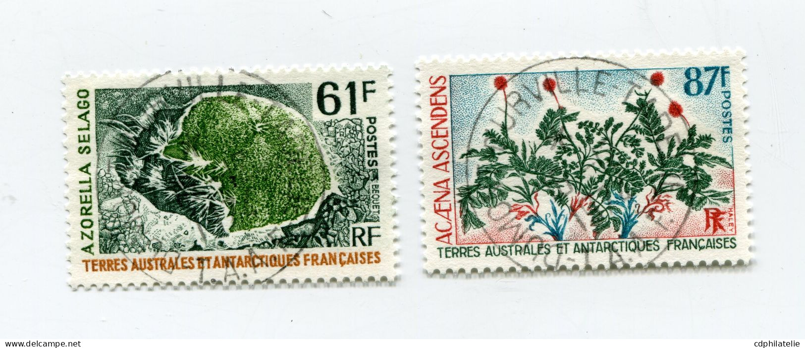 T. A. A. F. N°52 / 53 O  FLORE - Used Stamps