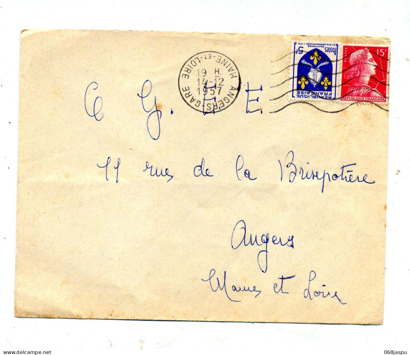 Lettre Flamme Muette Angers Curiosite Centre Inversé - Mechanical Postmarks (Advertisement)