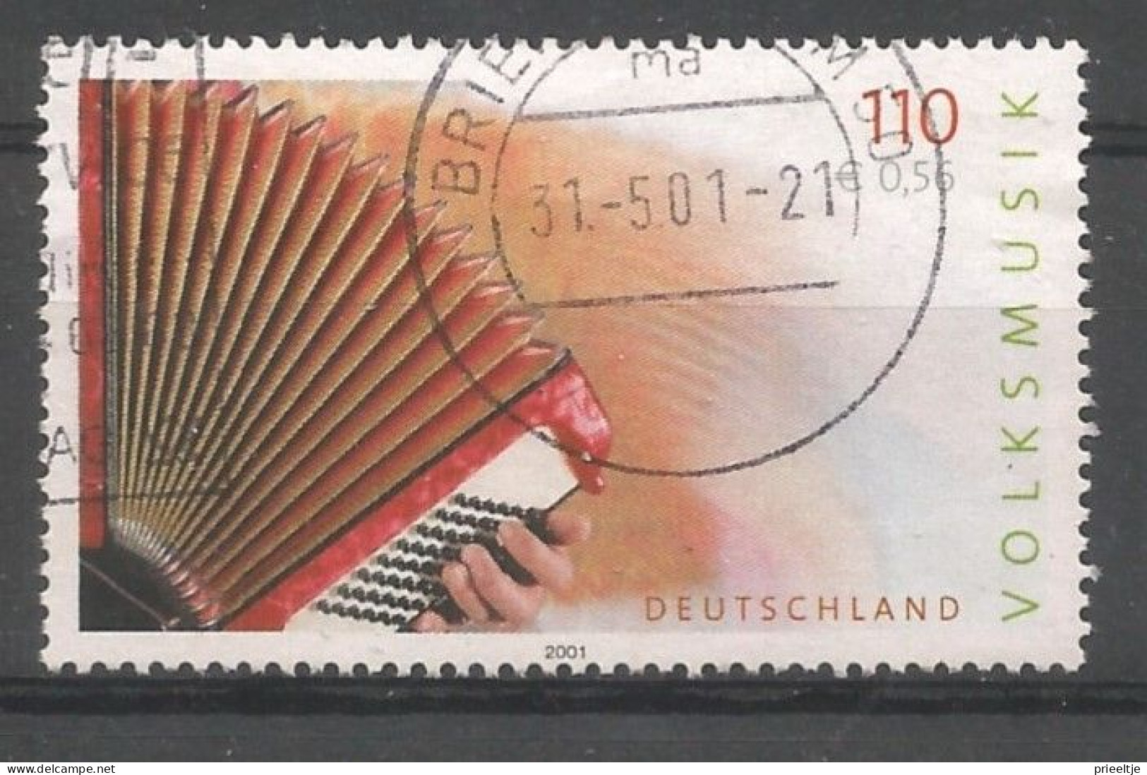 DBP 2001 Music Instrument Y.T. 2012 (0) - Used Stamps