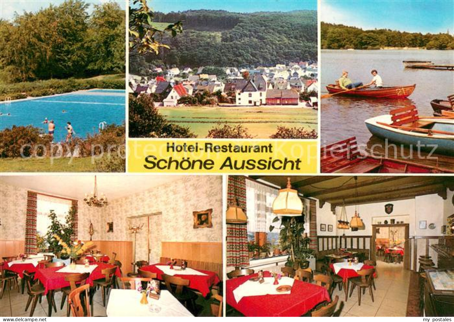 73652878 Schoenbach Dillkreis Hotel Restaurant Schoene Aussicht Ortsansicht Frei - Herborn