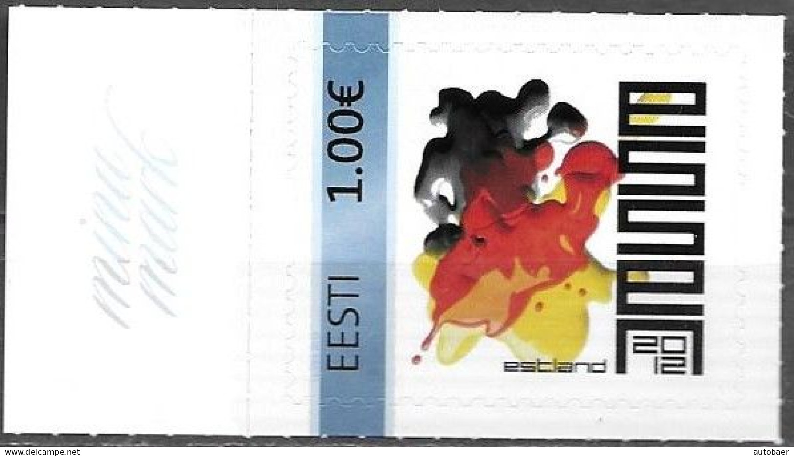 Estonia Estland Estonie My Stamp Private Stamp 2012 Fair Essen Exposition Mi.No. 2 MNH ** Neuf Postfr - Estonie