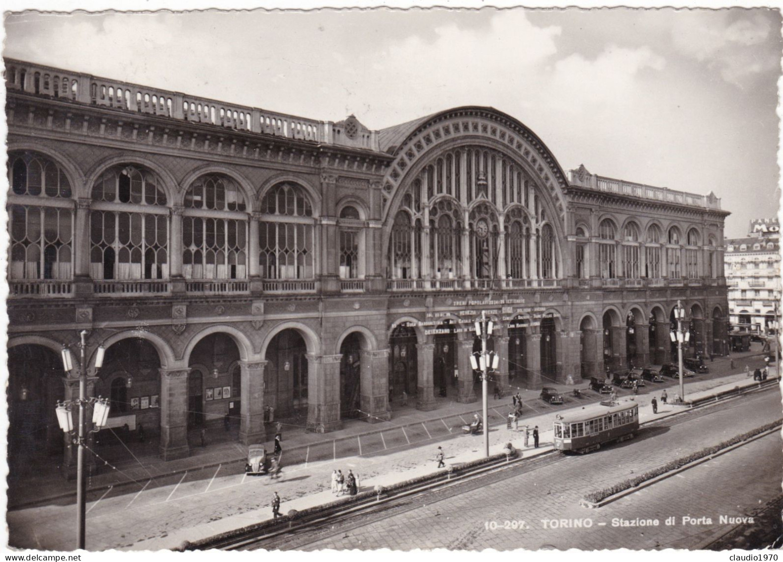 TORINO  - CARTOLINA - STAZIONE DI PORTA NUOVA - VIAGGIATA PER MILANO - 1943 - Stazione Porta Nuova