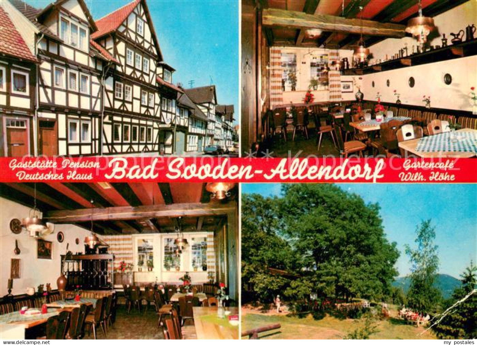 73652868 Allendorf Bad Sooden Gaststaette Pension Deutsches Haus Restaurant Gart - Bad Soden